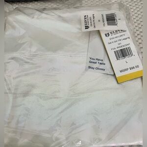 Iridescent White Leggings